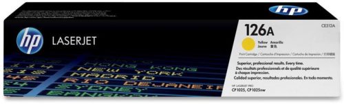 HP lézertoner CE312A No.126A sárga 1000 old.