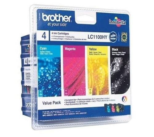 Brother tintapatron LC1100HY szett (f/k/b/s) 750 old.