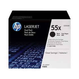 HP lézertoner CE255XD No.55XD fekete 2x12500 old.