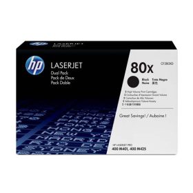 HP CF280XD doboz sérült TONER (No.80XD BK DUO b ware)