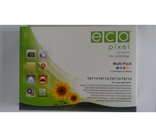 Ecopixel tintapatron For Use Epson Stylus D120 T07154010 szett (f/k/b/s)