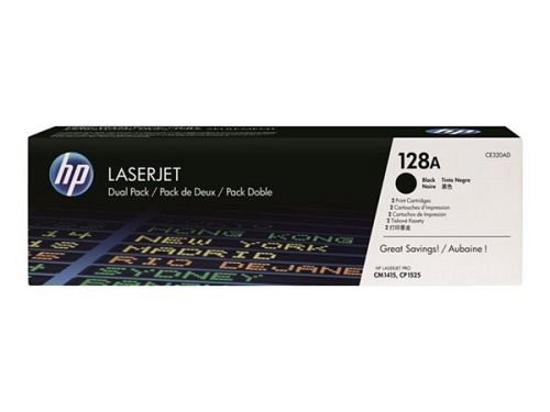HP CE320AD doboz sérült TONER (No.128AD BK DUO b ware)