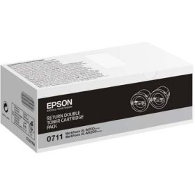 EPSON lézertoner S050711 fekete 2x2500 old.