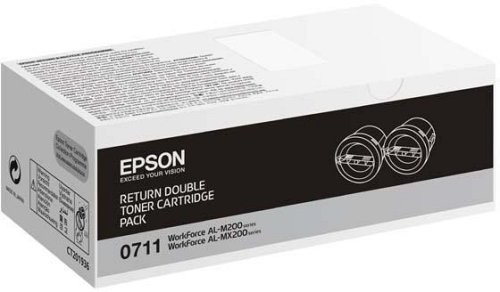 EPSON lézertoner S050711 fekete 2x2500 old.