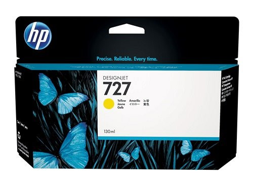 HP tintapatron B3P21A No.727, sárga, 130 ml