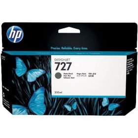 HP tintapatron C1Q12A No.727, matt fekete, 300 ml