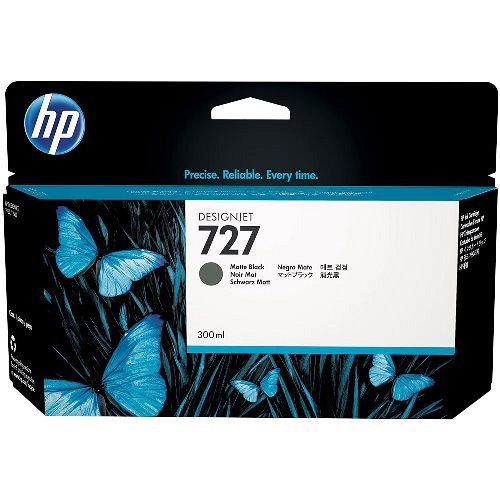 HP tintapatron C1Q12A No.727, matt fekete, 300 ml