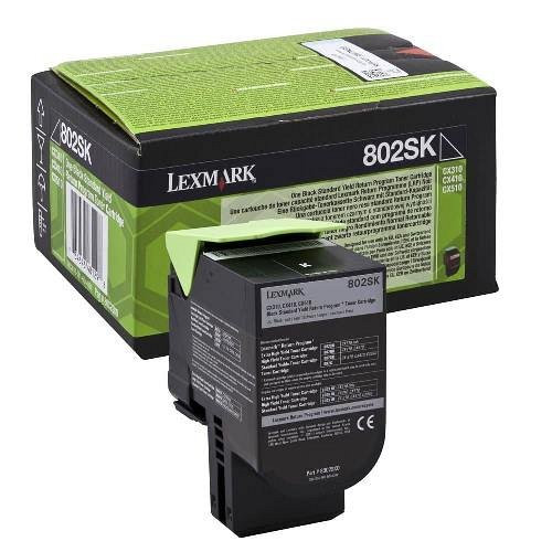 Lexmark lézertoner 80C2SK0 fekete 2500 old.