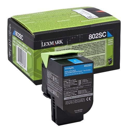 Lexmark lézertoner 80C2SC0 kék 2000 old