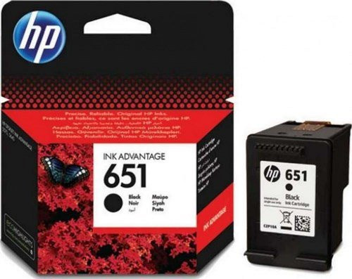 HP tintapatron C2P10AE No.651 fekete 600 old.