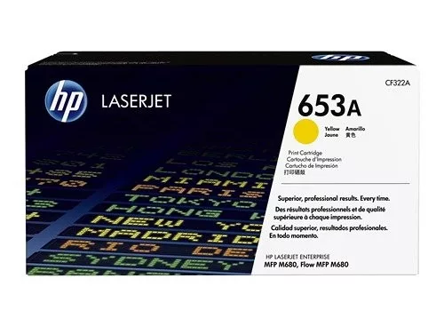 HP lézertoner CF322A No.653A sárga 16500 old