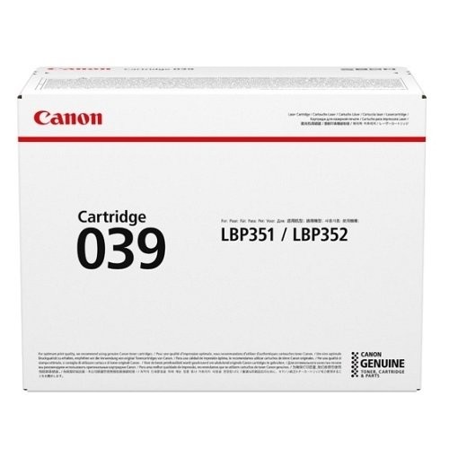 Canon lézertoner CRG-039 fekete 11000 old.