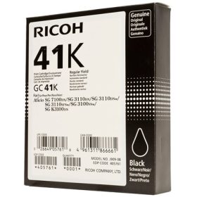 Ricoh gélpatron GC41K, fekete, 2500 old., 405761