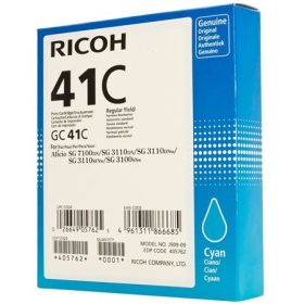 Ricoh gélpatron GC41C, kék, 2200 old., 405762
