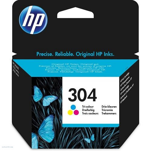 HP tintapatron N9K05AE No.304 színes 100 old.