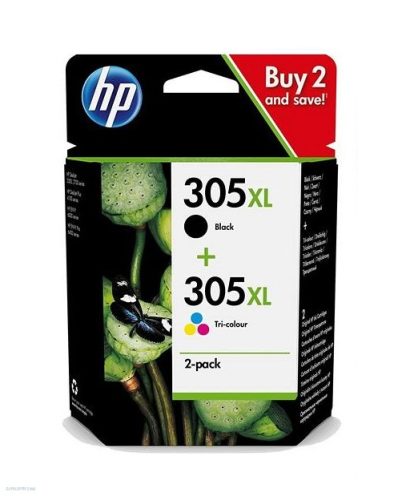 HP tintapatron 6ZA94AE No.305XL szett (fekete/színes)
