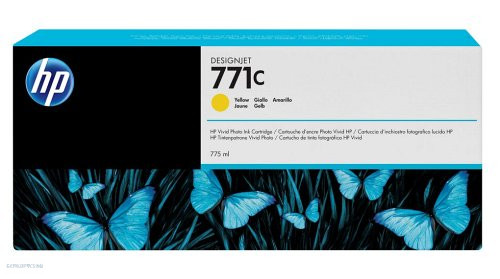 HP tintapatron B6Y10A No.771C sárga 775 ml