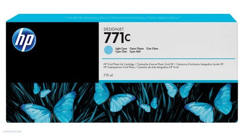 HP tintapatron B6Y12A No.771 világos kék 775ml