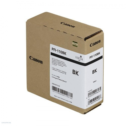 Canon tintapatron PFI-110BK fekete 160 ml