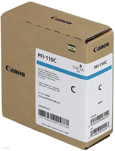 Canon tintapatron PFI-110C kék 160 ml