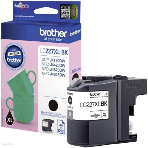 Brother tintapatron LC227XL-BK fekete 1200 old.