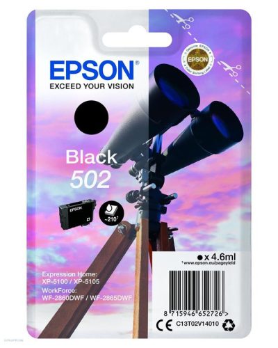 Epson tintapatron T02V1 fekete 210 old.