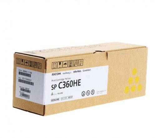 Ricoh lézertoner SPC360HE, sárga, 5000 old.