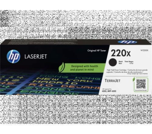 HP W2200X doboz sérült TONER (No.220X BK b ware)