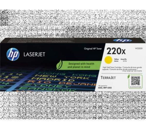 HP W2202X doboz sérült TONER (No.220X Y b ware)