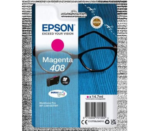 Epson tintapatron T09J3 No.408. bíbor. 14,7 ml, 1100 old.