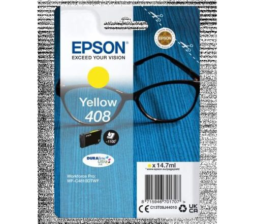 Epson tintapatron T09J4 No.408, sárga, 14,7 ml, 1100 old.