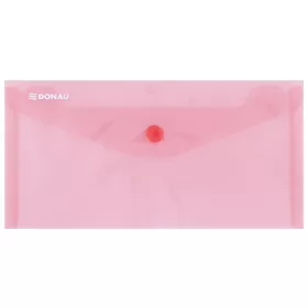 Irattasak DL PP patentos Donau D8548... áttetsző, piros