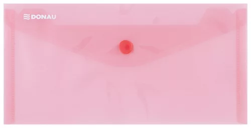 Irattasak DL PP patentos Donau D8548... áttetsző, piros