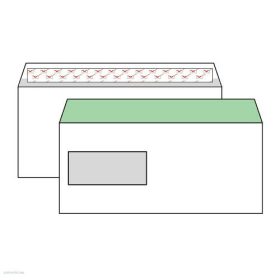 Boríték LA4, szilikonos bal ablakos 45x90mm bélésnyomott