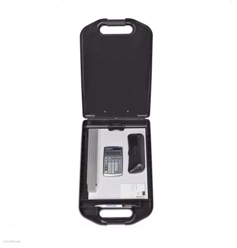 Felírótábla, Maul, A/4, műanyag, fedeles, széles, álló