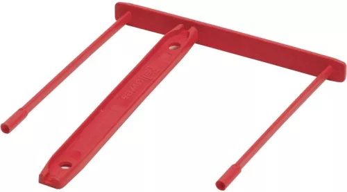 Iratkötegelő Bankers Box, Fellowes, műanyag, piros, 85 mm