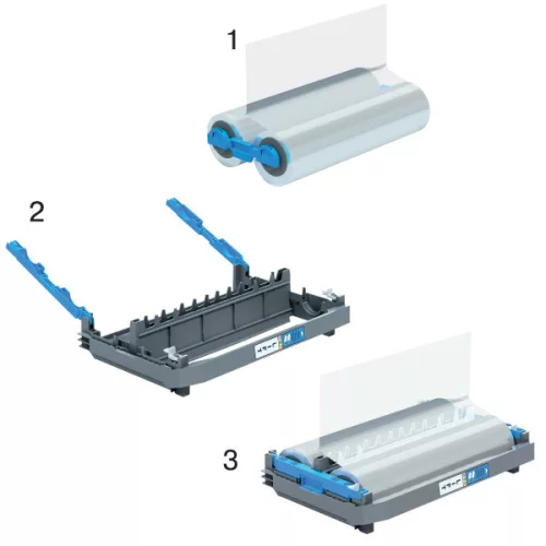 Lamináló fólia utántöltő, 4410024-hez, GBC Foton, A/4, 100 mikronos, fényes