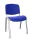 Tárgyalószék ISO-BIANCO 4L-CR C6 GB kék szövet, fehér háttámlával