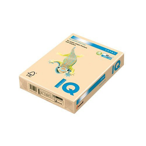 Másolópapír A/3, 80 g, IQ COLOR, 500 ív, Pasztell krém