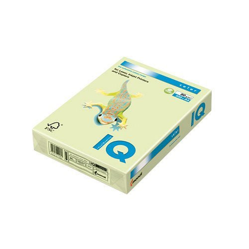 Másolópapír A/3, 80 g, IQ COLOR, 500 ív, Pasztell zöld