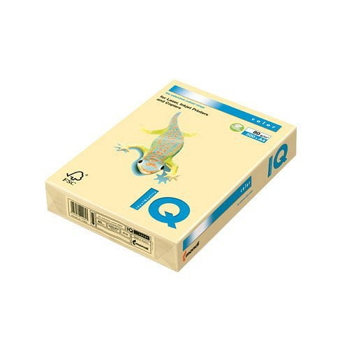 Másolópapír A/3, 80 g, IQ COLOR, 500 ív, Pasztell világossárga