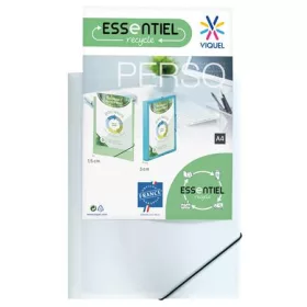 Iratgyűjtő gumis A/4, PP, Viquel, panorámás, 15 mm