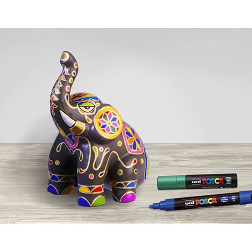 Dekormarker, Uni Posca PC-5M, 1,8-2,5 mm, kúpos hegy, lila