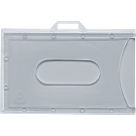   Kártyatartó tok fekvő, kemény, nyitott, ID2009, átlátszó