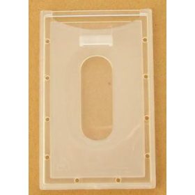   Kártyatartó tok álló, kemény, nyitott, ID2009, átlátszó