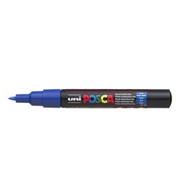 Dekormarker, Uni Posca PC-1M, 0,7-1 mm, kúpos hegy, kék