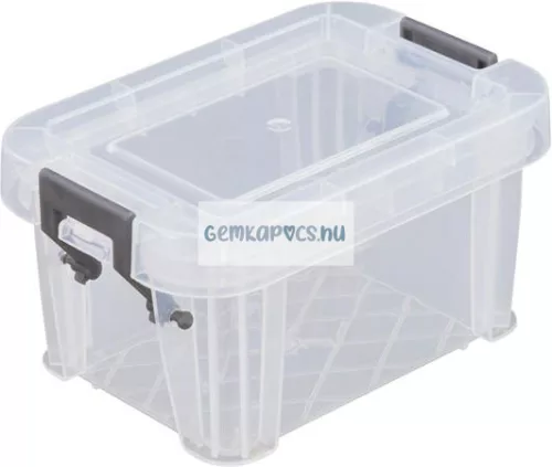Műanyag tárolódoboz, átlátszó, ALLSTORE 0,2 liter
