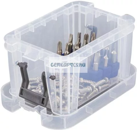 Műanyag tárolódoboz, átlátszó, ALLSTORE 0,2 liter