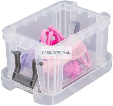 Műanyag tárolódoboz, átlátszó, ALLSTORE 0,2 liter