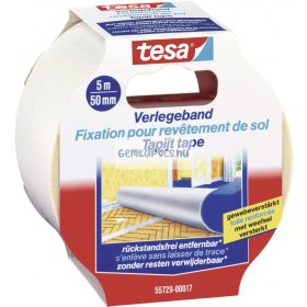   Ragasztószalag kétoldalas szövetszál-erősített visszaszedhető Tesa 50mm x 5m 55729 szőnyegragasztó nyomtalanul eltávolítható
